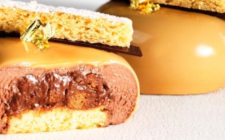 Brazil chocolate crémeux with salty shortbread and speculoos