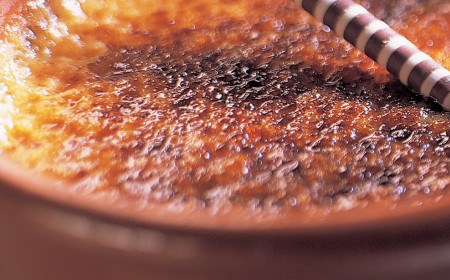 Caramel chocolate crème brûlée