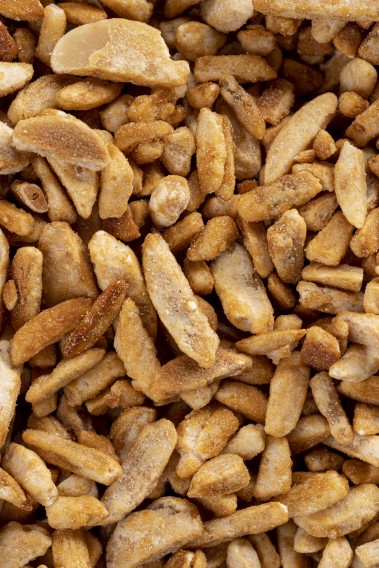 Almond sticks caramelized