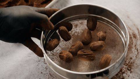Orange Piped Truffle Ganache