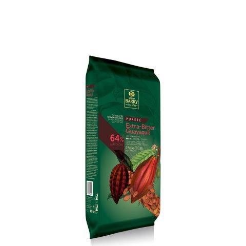COUVERTURE NOIRE - EXTRA-BITTER GUAYAQUIL 64% - BLOCK  - 2.5KG SAC