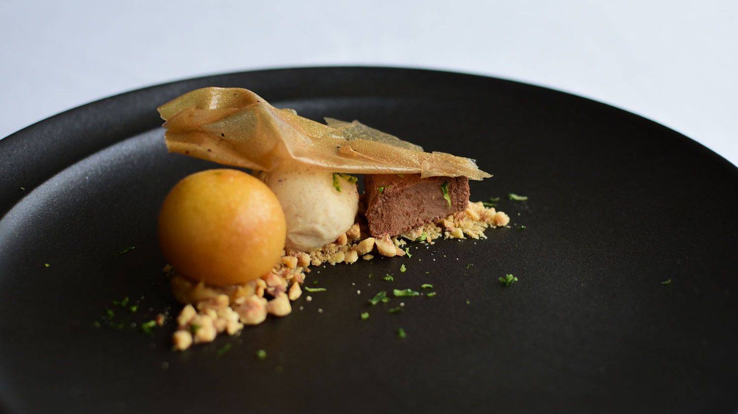 Chocolate Banana Nougat Glace