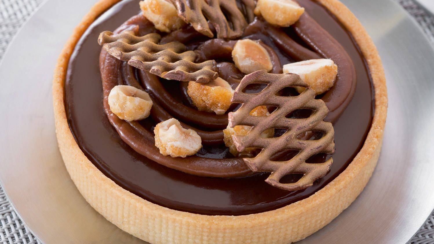 Tartelette Pralin Feuilletine™, grillage & sablages
