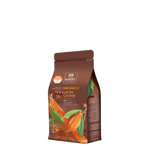 MILK COUVERTURE - LACTÉE CARAMEL 31% - PISTOLS - 1KG BAG