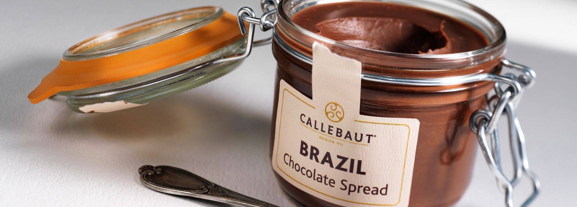 Pasta de chocolate y frutos secos con chocolate de origen único Brasil