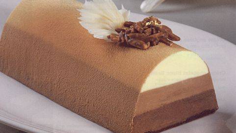 Tronchetto ai tre cioccolati