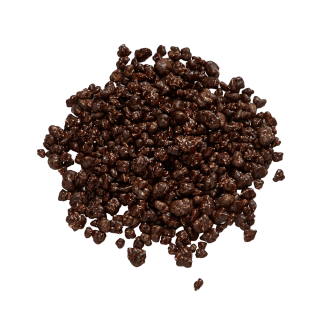 Popping candy dark chocolate coated